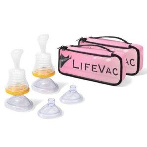 2 PACKS - NEW LifeVac Pink Travel SET - Perfect Gift Set New in Box